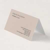 Classical Elegant Plain Professional