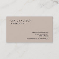 Classical Elegant Plain Professional