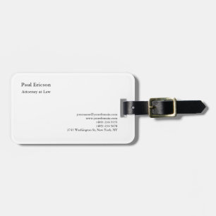 Classical Elegant Plain Professional Luggage Tag