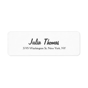 Classical Elegant Plain Simple Professional White