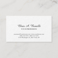 Classical Elegant Plain Simple White