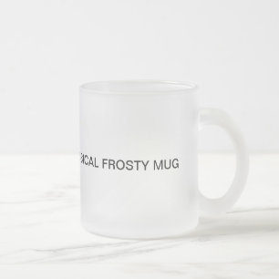 Classical frosty glass mug