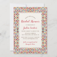 Classical Geometric Mandala Pattern Bridal Shower