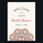 Classical Geometric Mandala Pattern Bridal Shower Poster<br><div class="desc">Beautiful Invitation to celebrate Special occasions and festivals comes with digital and E-invitation as per your request. We would love to replicate our designs to make multiple products like rsvp cards, labels envelopes, and more. Customisation is available for ready to print on request at info@shamaurcreatif@gmail.com Look Forward to hearing from...</div>