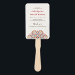 Classical Geometric Mandala Pattern Wedding Hand Fan<br><div class="desc">Beautiful Invitation to celebrate Special occasions and festivals comes with digital and E-invitation as per your request. We would love to replicate our designs to make multiple products like rsvp cards, labels envelopes, and more. Customisation is available for ready to print on request at info@shamaurcreatif@gmail.com. Look Forward to hearing from...</div>