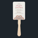 Classical Geometric Mandala Pattern Wedding Hand Fan<br><div class="desc">Beautiful Invitation to celebrate Special occasions and festivals comes with digital and E-invitation as per your request. We would love to replicate our designs to make multiple products like rsvp cards, labels envelopes, and more. Customisation is available for ready to print on request at info@shamaurcreatif@gmail.com. Look Forward to hearing from...</div>