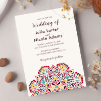 Classical Geometric Mandala Pattern Wedding