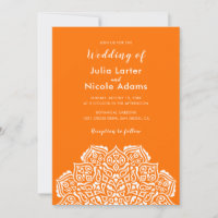 Classical Geometric Mandala Pattern Wedding