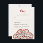 Classical Geometric Mandala Pattern Wedding RSVP Card<br><div class="desc">Beautiful Invitation to celebrate Special occasions and festivals comes with digital and E-invitation as per your request. We would love to replicate our designs to make multiple products like rsvp cards, labels envelopes, and more. Customisation is available for ready to print on request at info@shamaurcreatif@gmail.com. Look Forward to hearing from...</div>