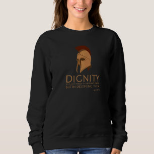 Classical Greek Philosophy Aristotle Quote On Dign Sweatshirt