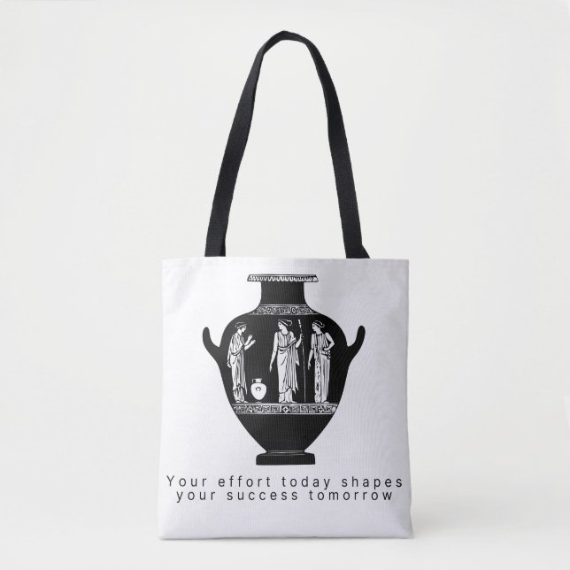Classical Greek Vase Illustration Tote Bag (Front)