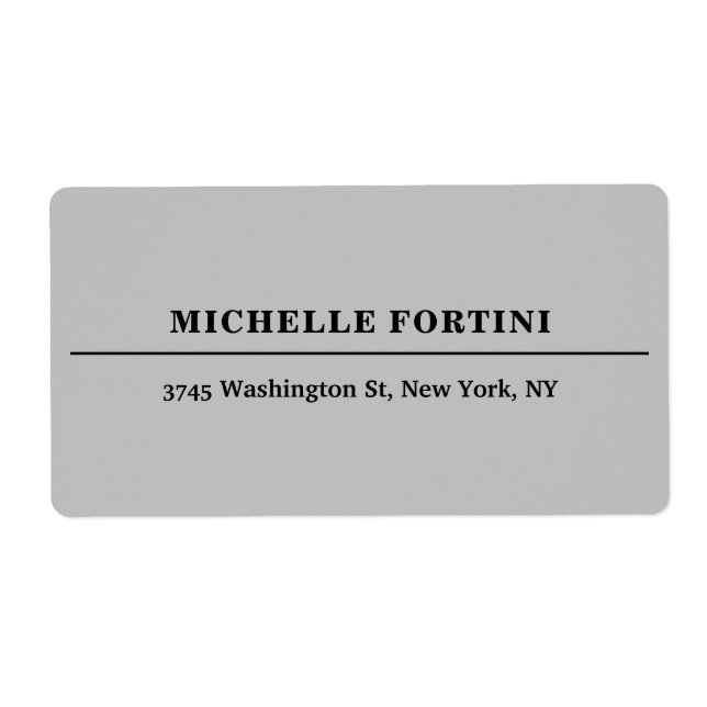 Classical Grey Minimalist Plain (Front)