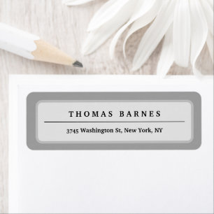 Classical Grey Minimalist Plain Elegant
