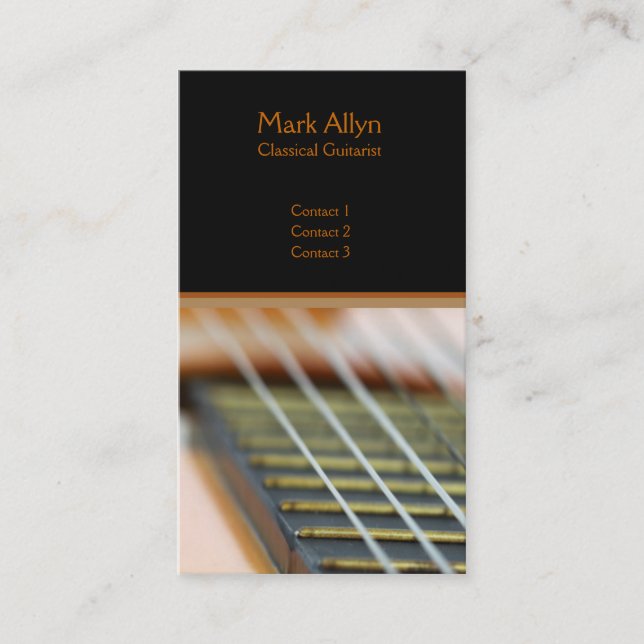 Classical Guitar Business Card (Front)
