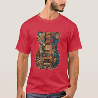 Classical Guitar Guitarist Band Music Player frien T-Shirt