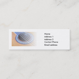 Classical Guitar Player Mini Business Card