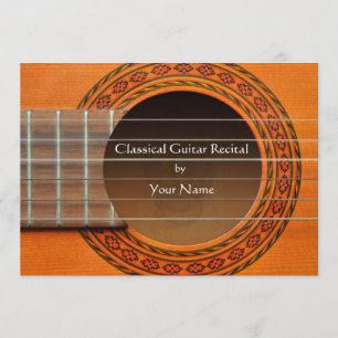 Classical Guitar Recital Invitation