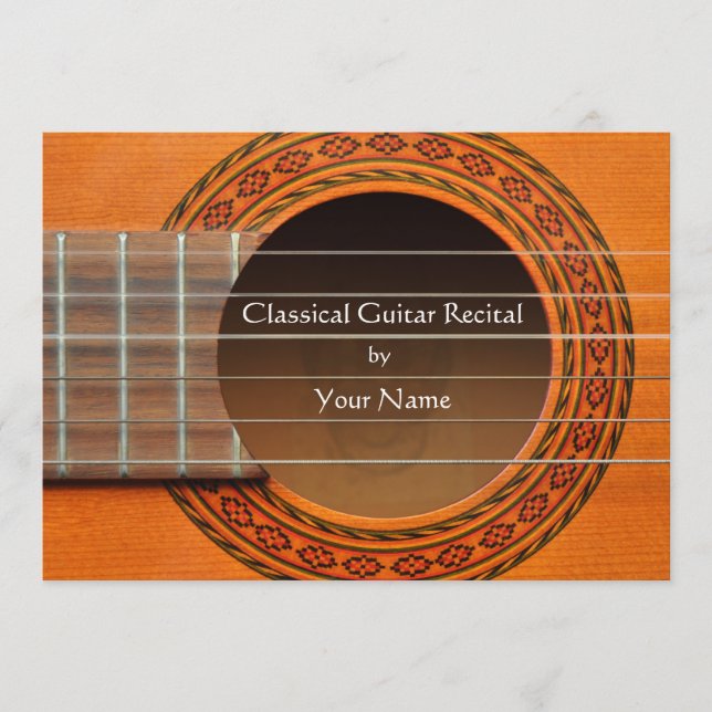 Classical Guitar Recital Invitation (Front)