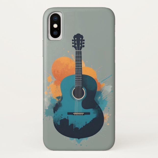 Classical Guitar Silhouette Case-Mate iPhone Case (Back)