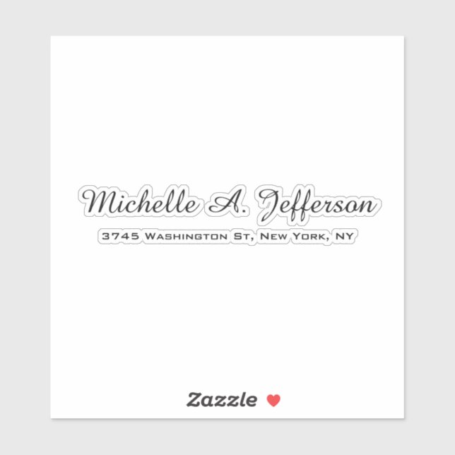Classical Handwriting Creative Trendy White (Sheet)