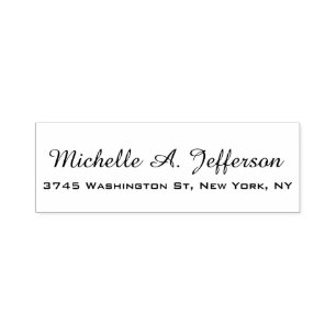 Classical Handwriting Creative Trendy White Self-inking Stamp