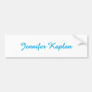 Classical Handwriting Minimalist Professional Bumper Sticker