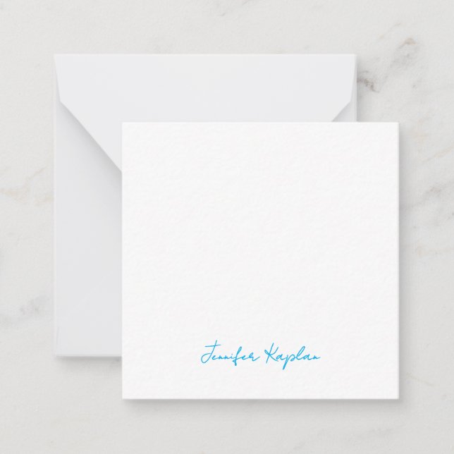 Classical Handwriting Minimalist Professional Card (Front)