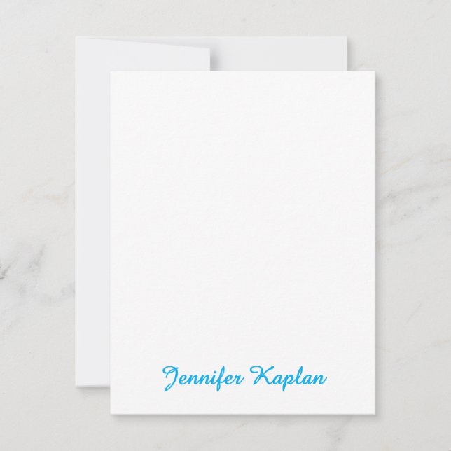 Classical Handwriting Minimalist Professional Card (Front)