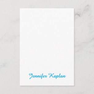 Classical Handwriting Minimalist Professional Enclosure Card