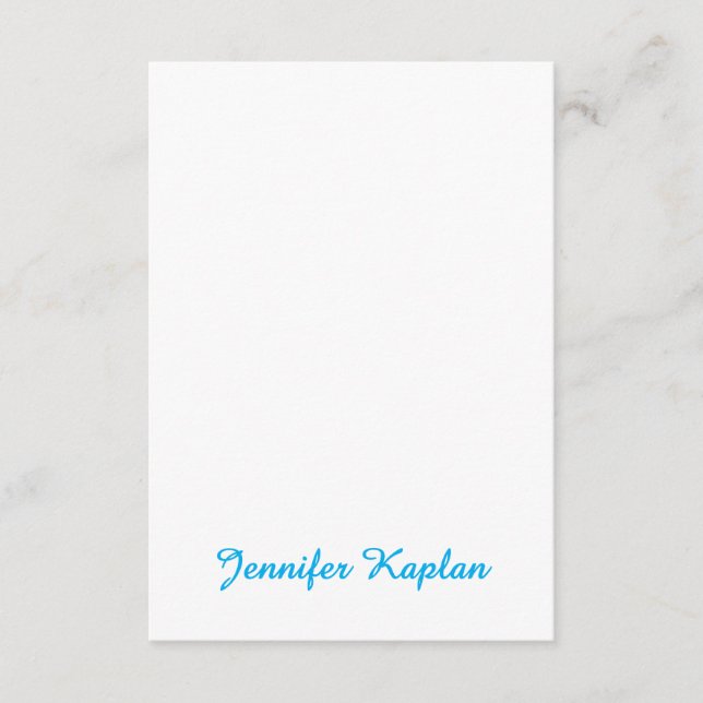 Classical Handwriting Minimalist Professional Enclosure Card (Front)