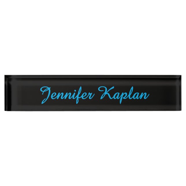 Classical Handwriting Minimalist Professional Nameplate (Front)