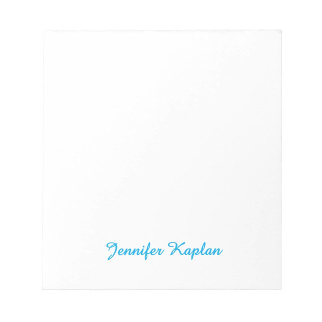 Classical Handwriting Minimalist Professional Notepad (Front)