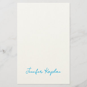 Classical Handwriting Minimalist Professional Stationery