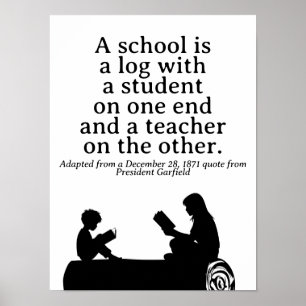 Classical Homeschooling Quote President Garfield Poster