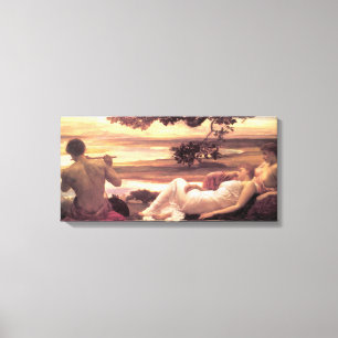 Classical Idyll (by Frederic Leighton) Canvas Print