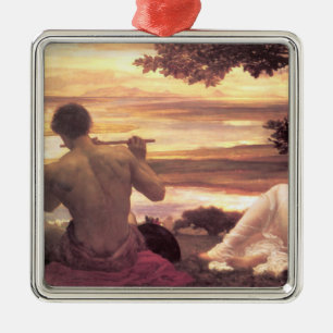 Classical Idyll (by Frederic Leighton) Metal Tree Decoration