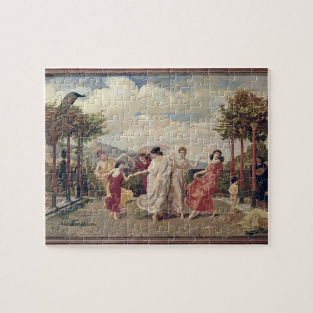 Classical Idyll (oil on canvas) Jigsaw Puzzle (Horizontal)