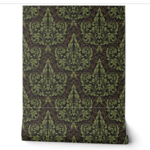 Classical luxury old fashioned damask ornament wallpaper