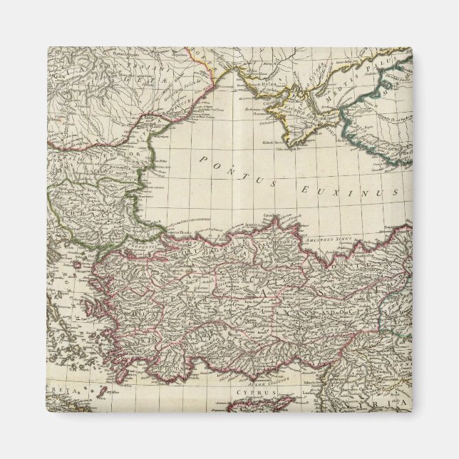 Classical Map of Rome Magnet (Front)