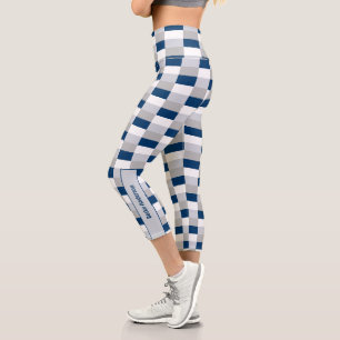 Classical Medical Colour Combination Capri Leggings