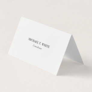 Classical Minimalist Professional Elegant Business Card