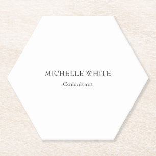 Classical Minimalist Professional Paper Coaster