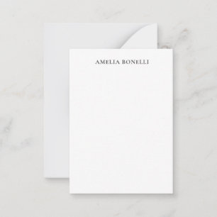 Classical Minimalist Professional Plain Card