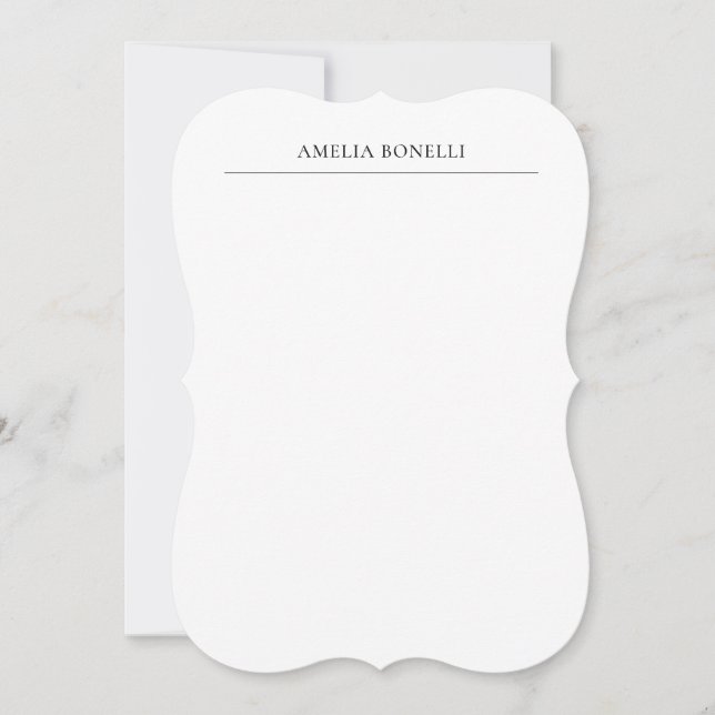 Classical Minimalist Professional Plain Card (Front)