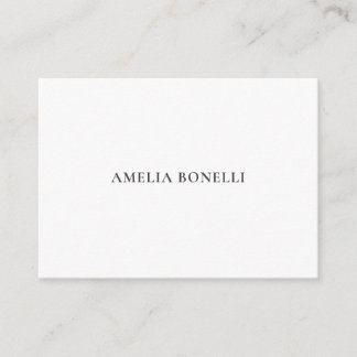 Classical Minimalist Professional Plain Enclosure Card