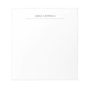 Classical Minimalist Professional Plain Notepad