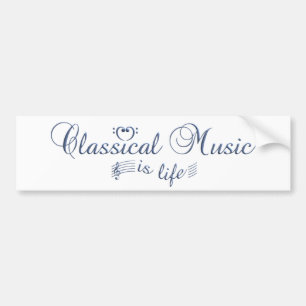 Classical Music bumpersticker Bumper Sticker