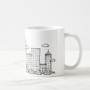 Classical Music Cartoon Skyline Mug