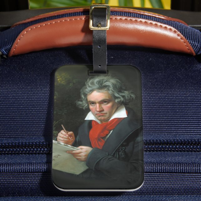 Classical Music Composer Ludwig van Beethoven Luggage Tag (Front Insitu 2)