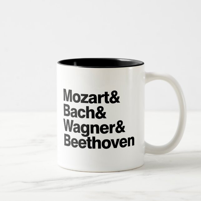 Classical Music - Composers Band Funny mug (Right)